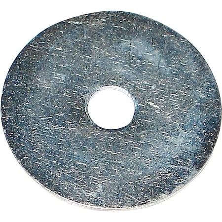 0 Fender Washer, 316 In ID, 1 In OD, Zinc, Zinc